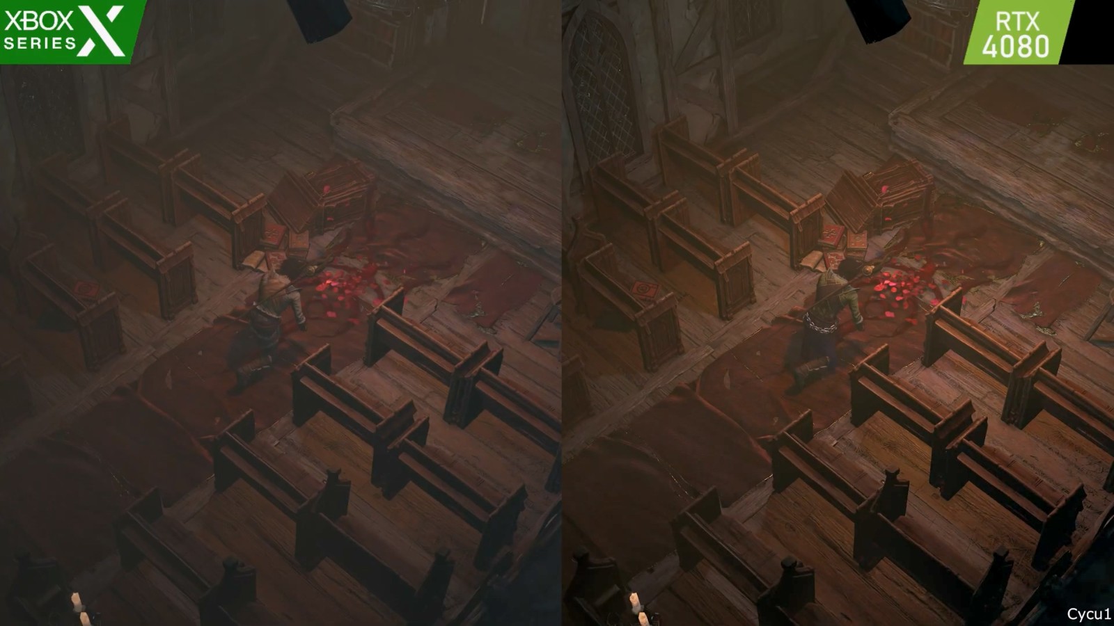 《暗黑破坏神4》XSX和RTX 4080画面对比