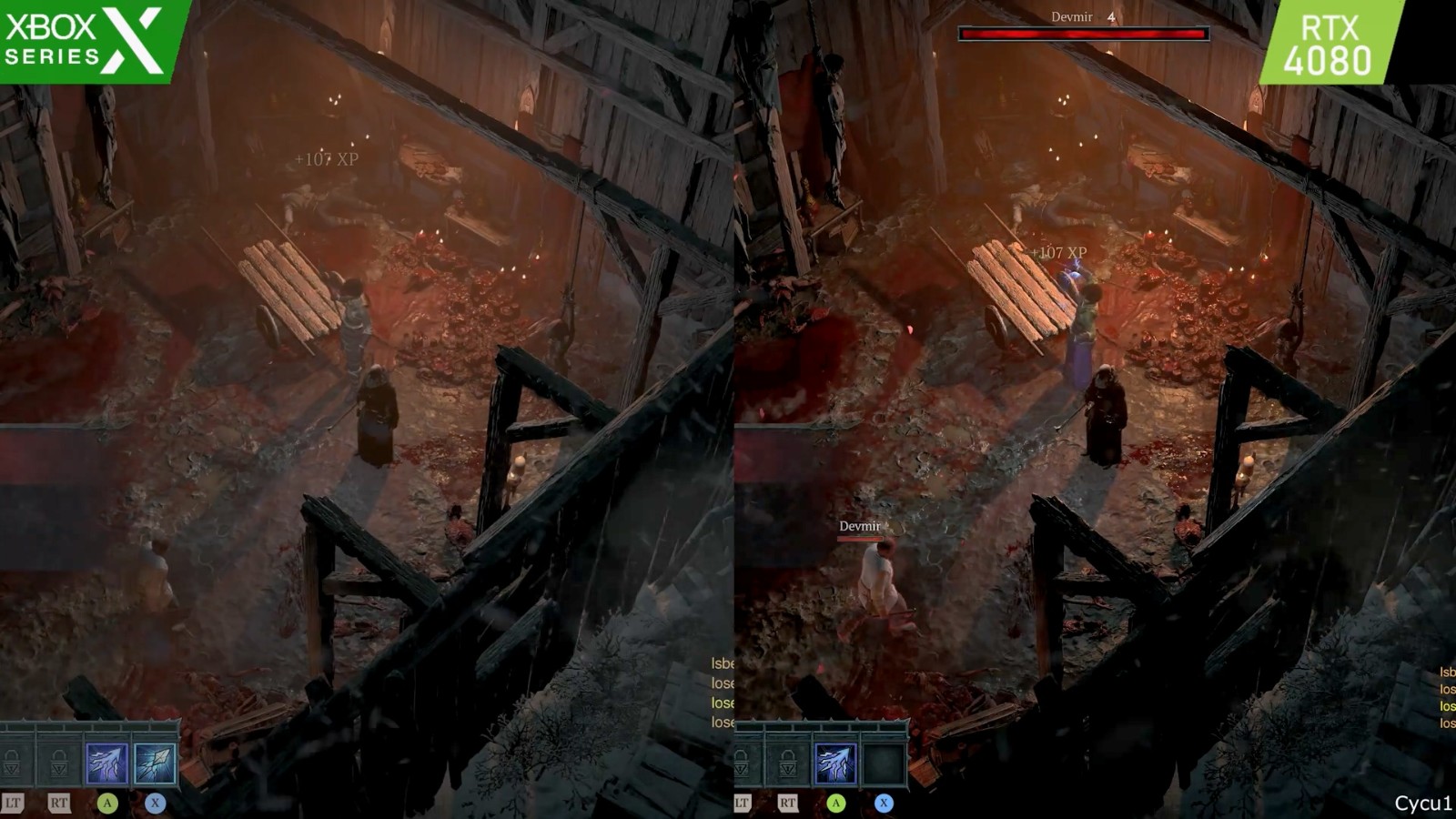 《暗黑破坏神4》XSX和RTX 4080画面对比