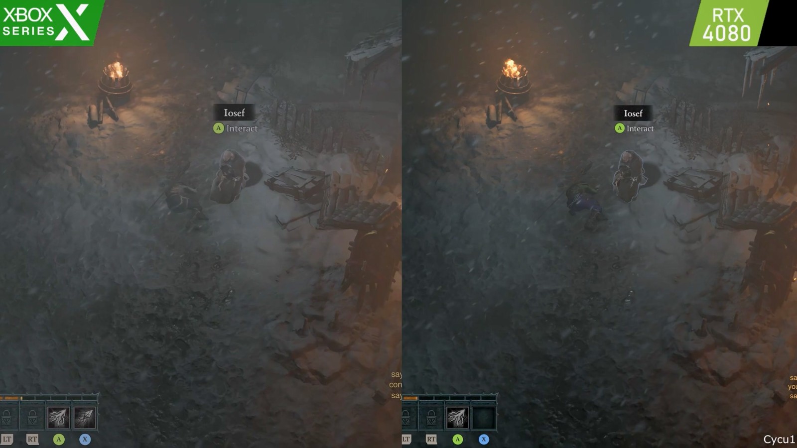 《暗黑破坏神4》XSX和RTX 4080画面对比